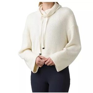 PRANA Yoga Chanavey Sweater XS Snowflake Recycled Polyester Chenille
